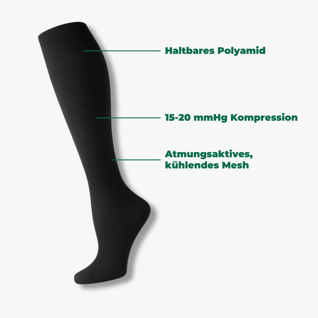 Kompressionsstrümpfe für Reisen & langes sitzen