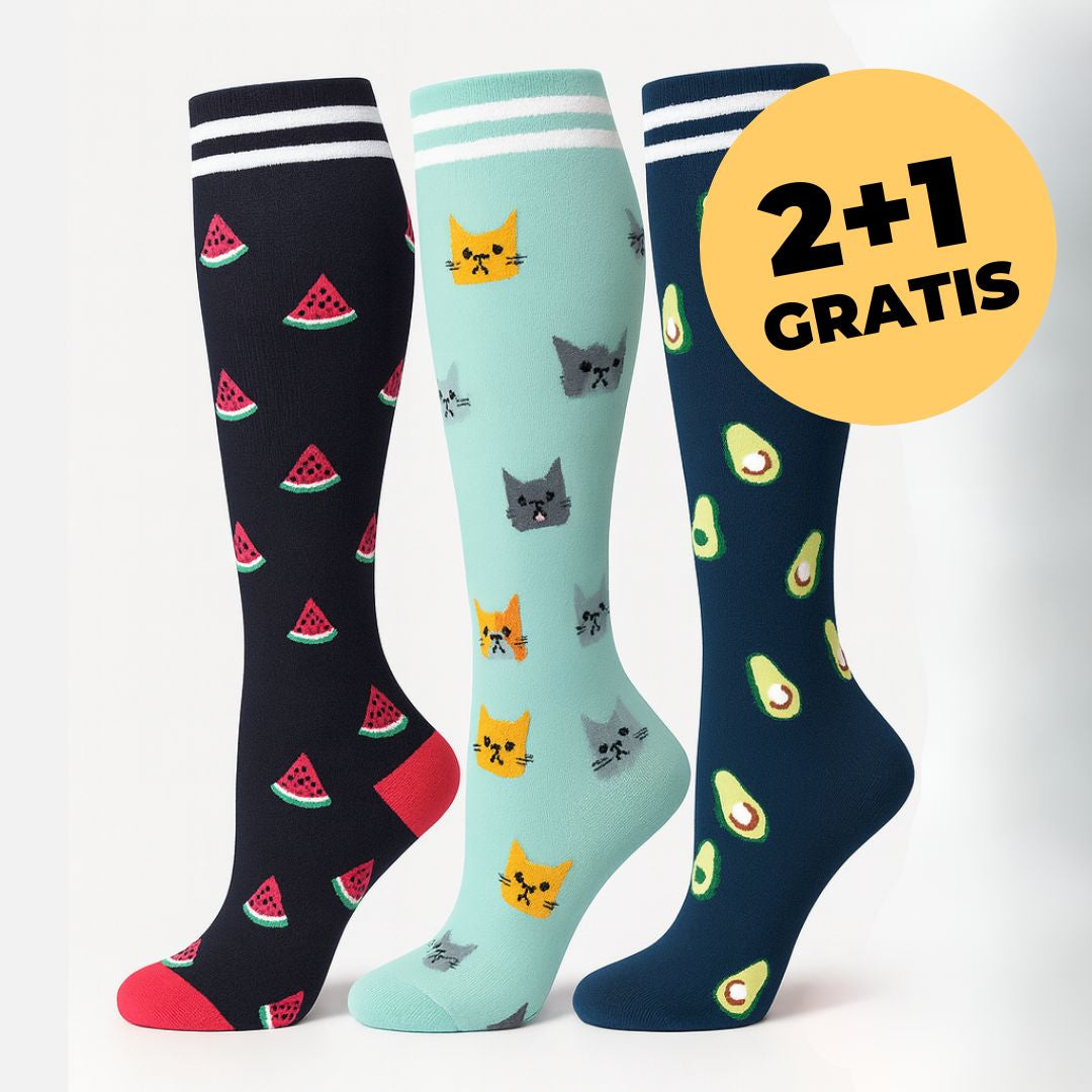 Kompressionsstrümpfe Colorful