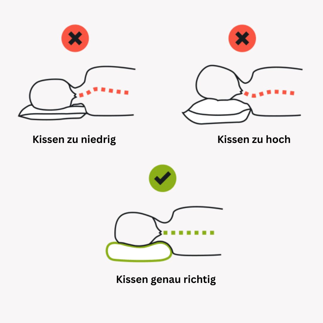 OrthoDream® Orthopädisches Kissen mit Memory-Foam