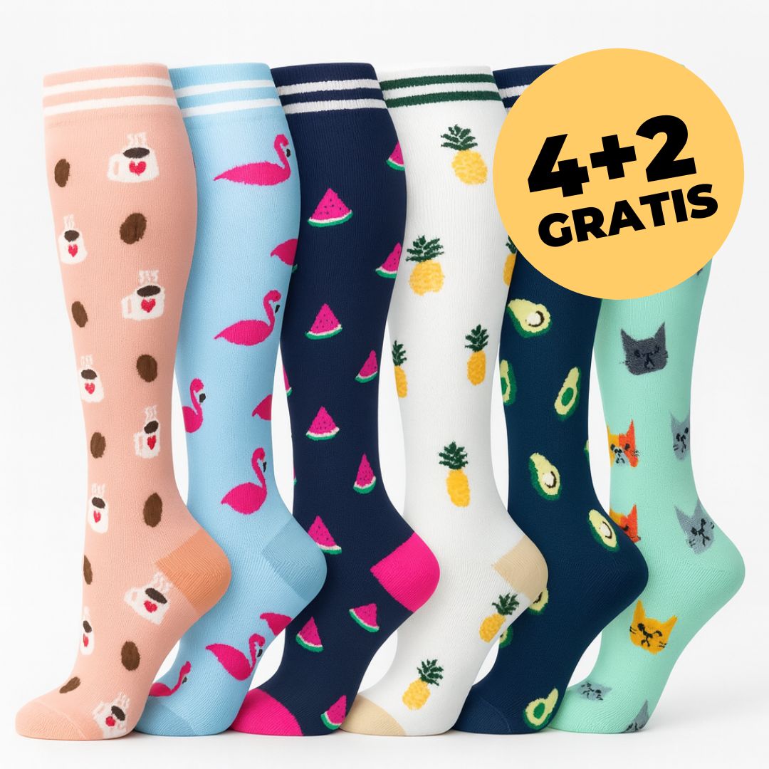 Kompressionsstrümpfe Colorful
