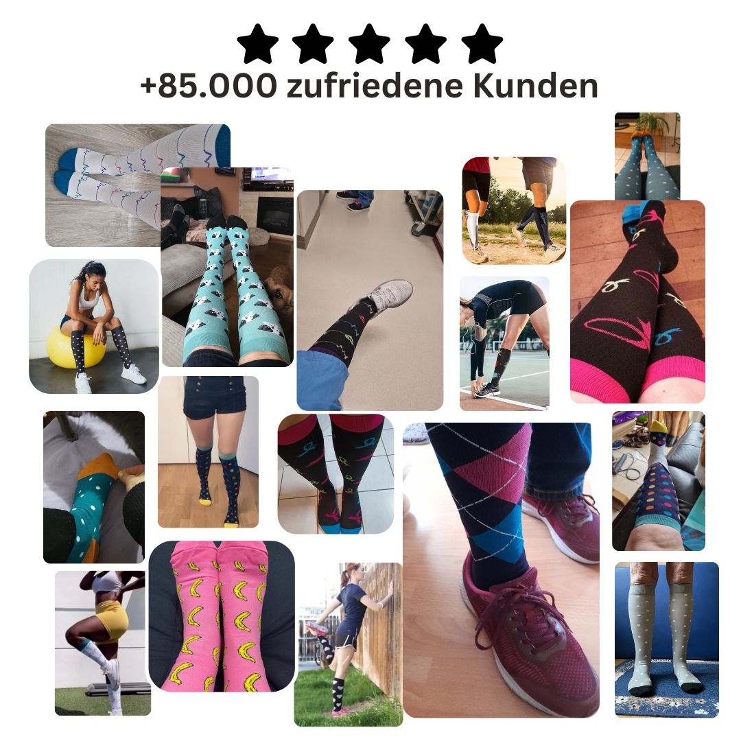 Kompressionsstrümpfe Flower New