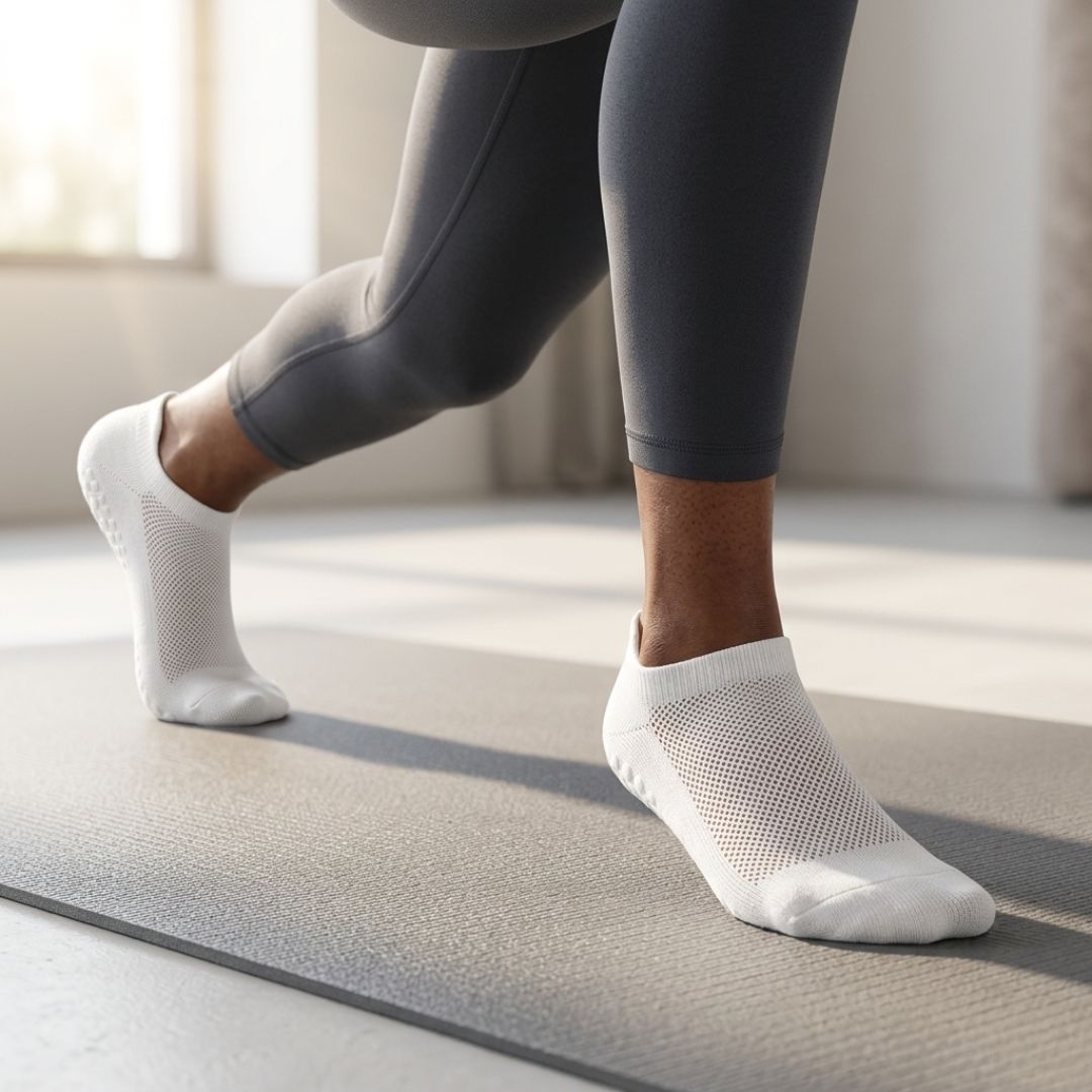 Pilates Socken aus Baumwolle I knöchellang
